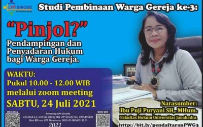 “Pinjol? Pendampingan dan Penyadaran Hukum bagi Warga Gereja” PWG ke-3