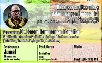 “Rekayasa kualitas udara dalam ruangan (Indoor Air) dalam mereduksi/membersihkan PBJV (Polutan Udara, Bakteri, Jamur dan Virus) dengan Teknologi Ion Negatif.”