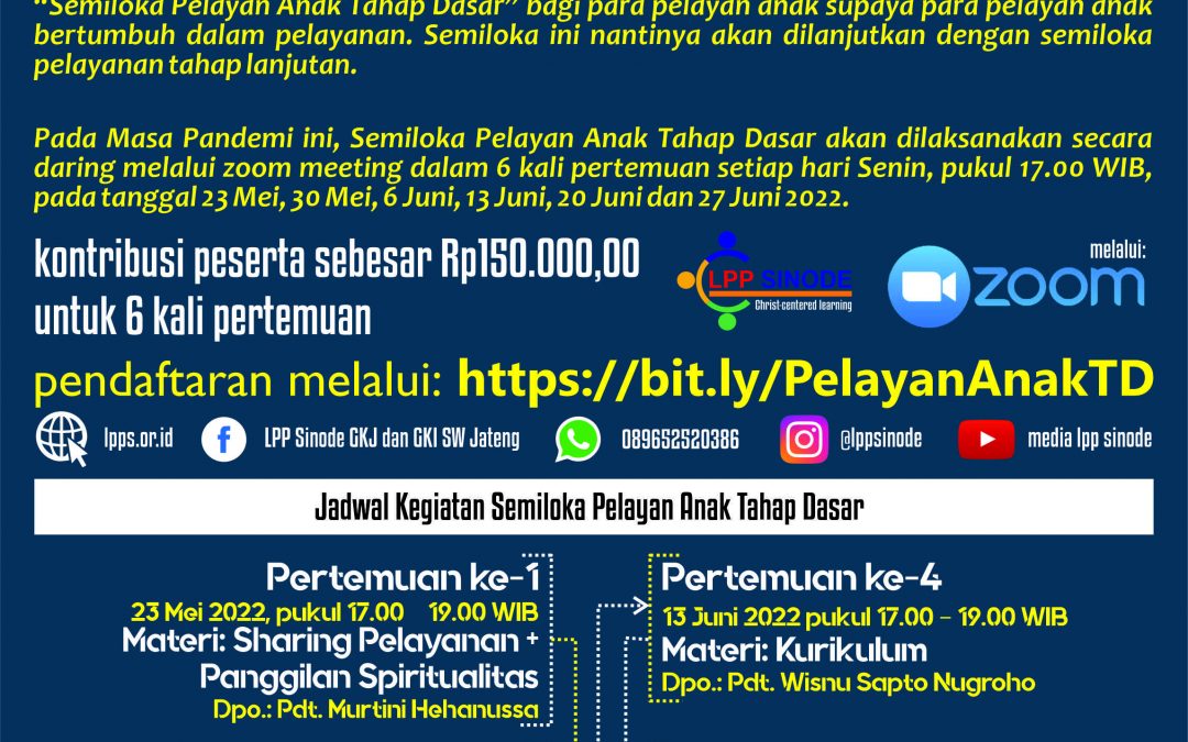 Semiloka Pelayan Anak Tahap Dasar
