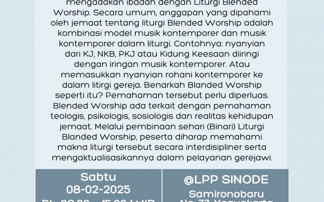 Binari Liturgi Blended Worship